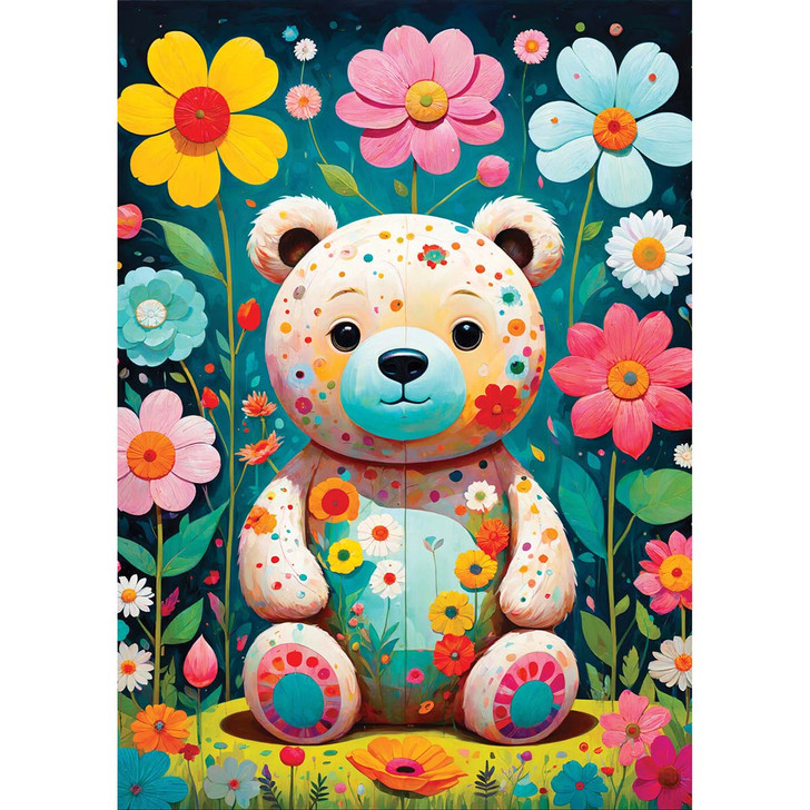 Enjoy Flower Teddy Bear Jigsaw Puzzle