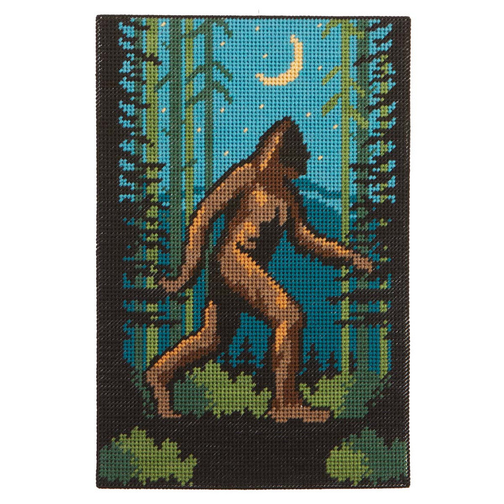 Herrschners Bigfoot Sighting Wall Hanging Plastic Canvas Kit