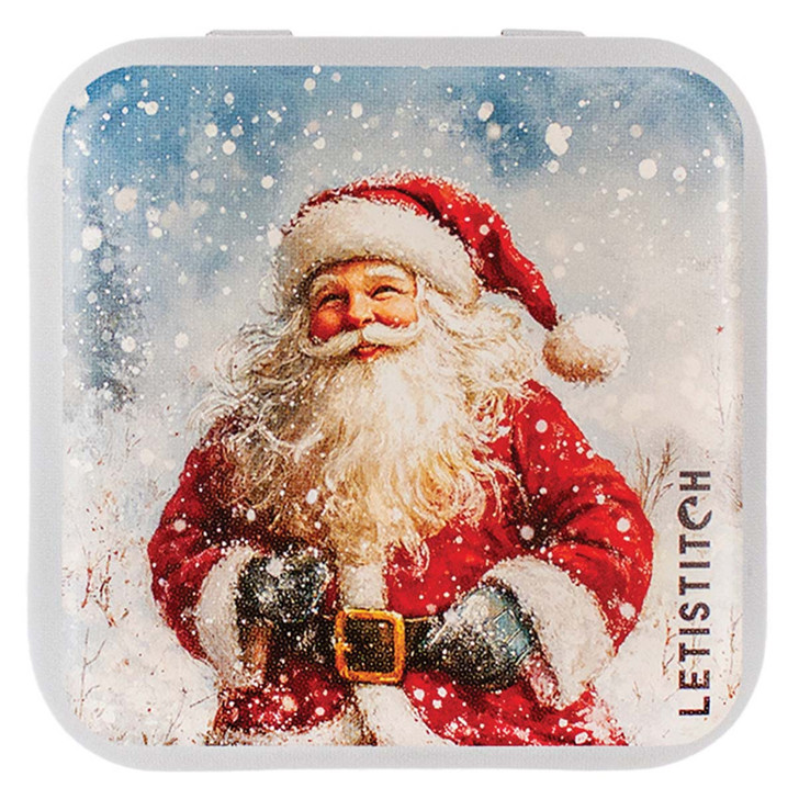 Letistitch Santa Tin Box for Needles Accessory