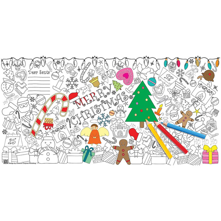 Christmas Coloring Tablecloth