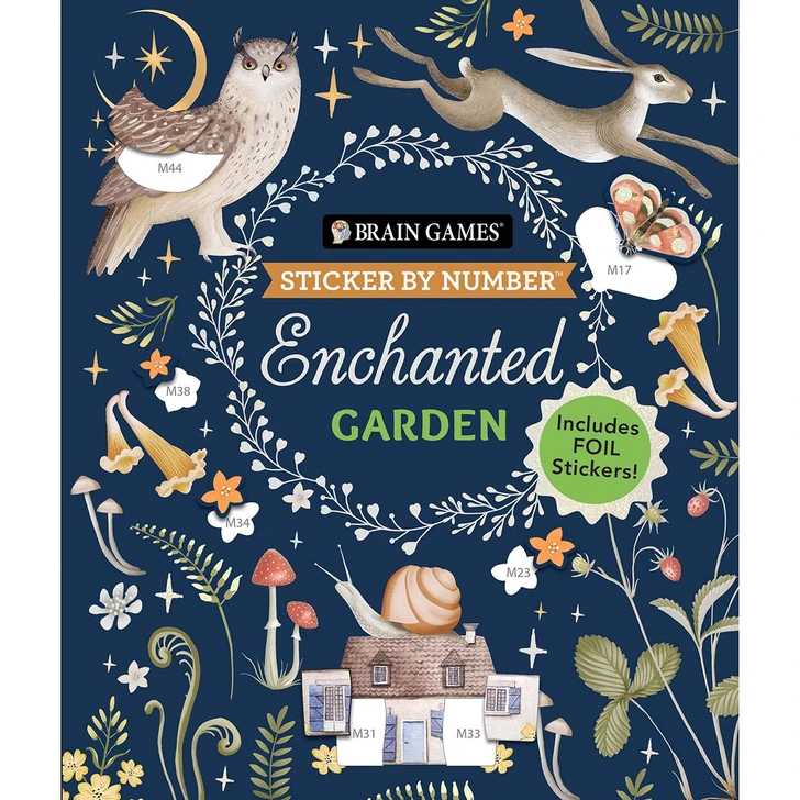 Brain Games Enchanted Garden Sticker by Number