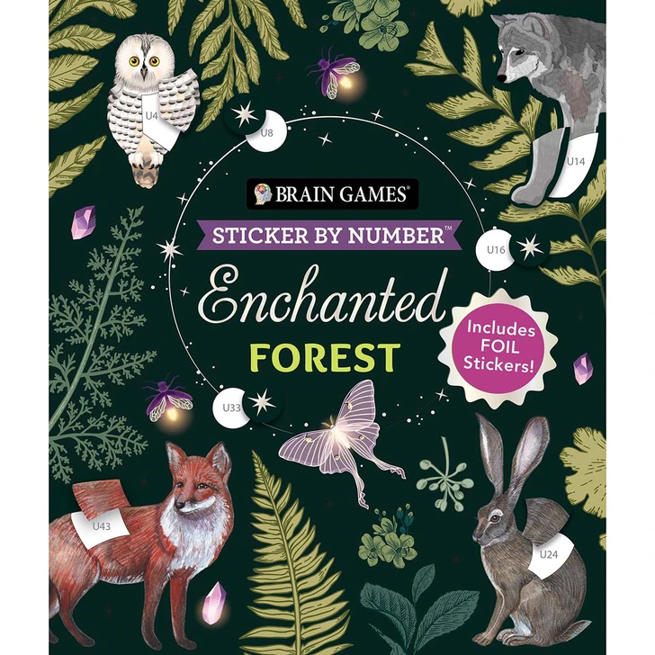Brain Games Enchanted Forest Sticker by Number