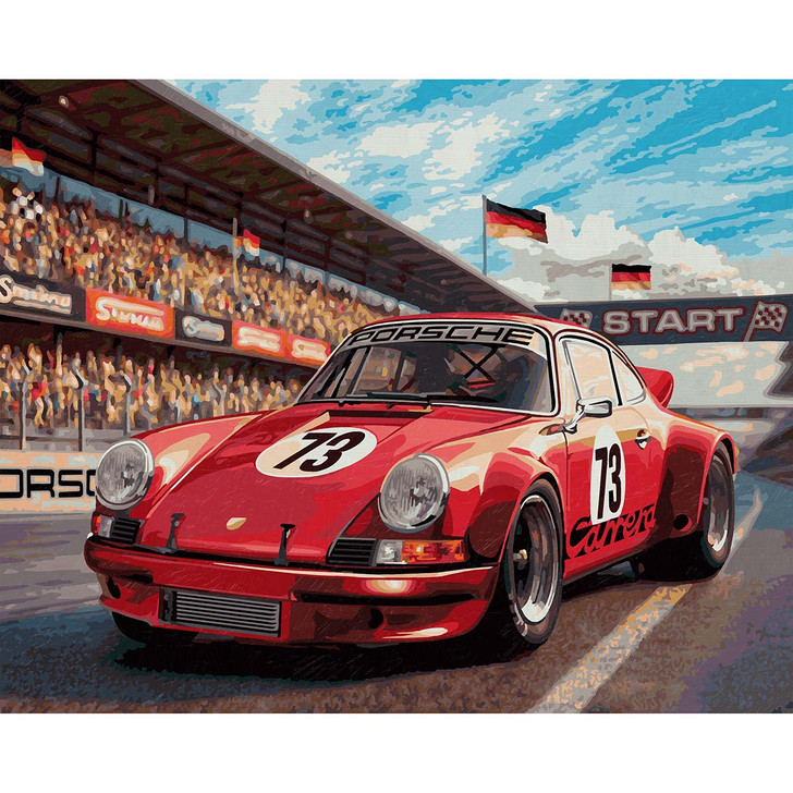 トップス 22ss Harry J.Wild Artist Print Schipper Porche 911 Race Car Paint by Number Kit