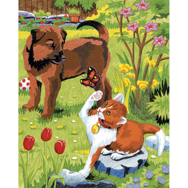 Royal Brush Kitten & Puppy Pencil-by-Number