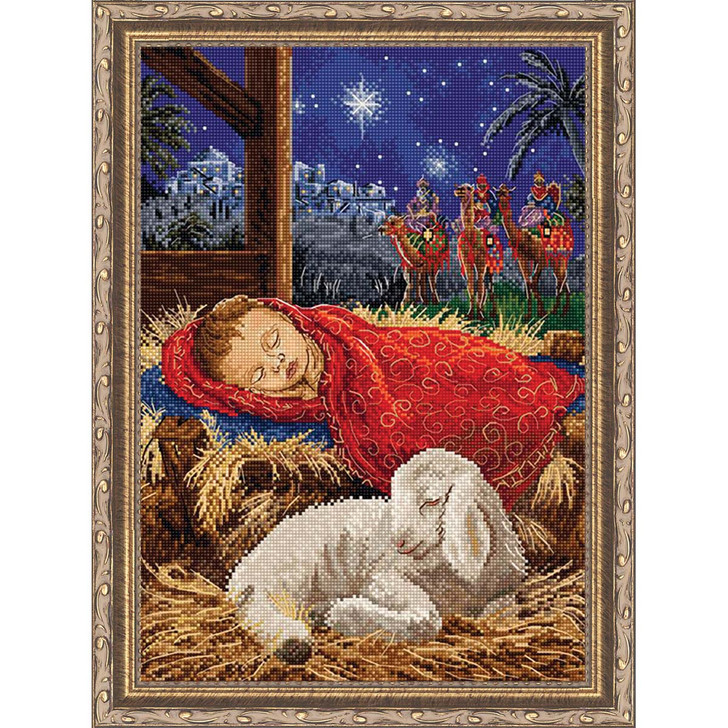 Letistitch Baby Jesus Kit & Frame Counted Cross-Stitch