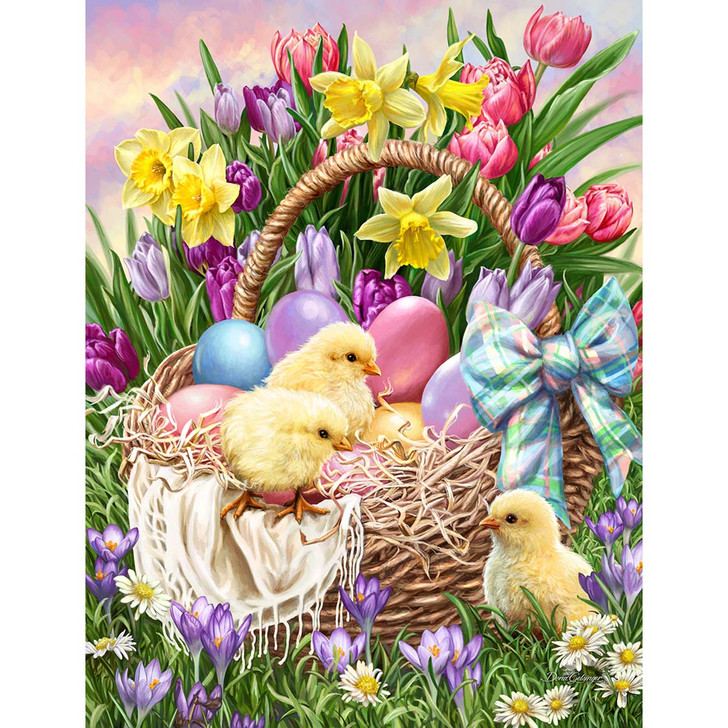 Springbok Basketful of Spring Jigsaw Puzzle
