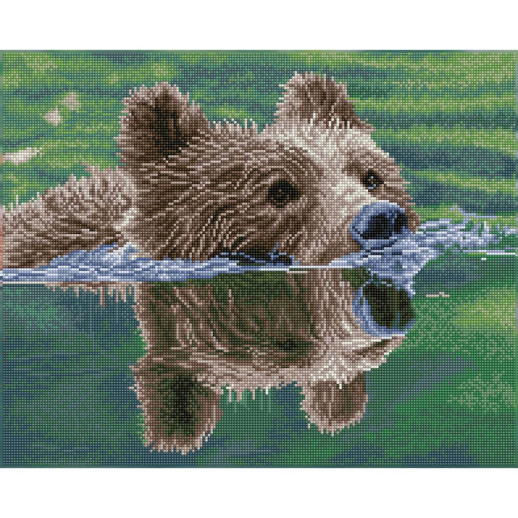 Diamond Dotz Grizzly Swim Diamond Painting