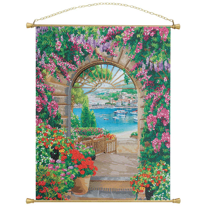 Crystal Art Window to Paradise Scroll Diamond Painting
