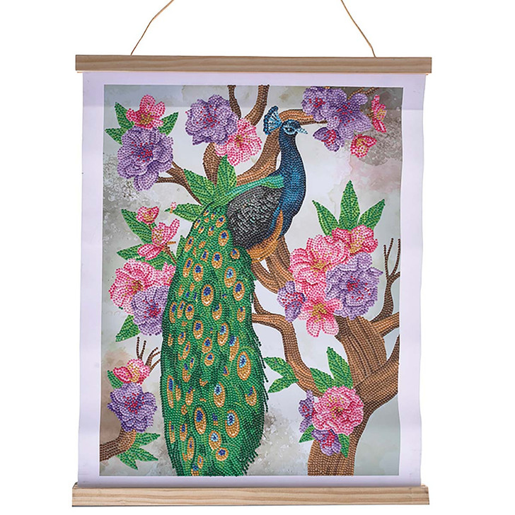 Crystal Art Peacock Penny Scroll Diamond Painting