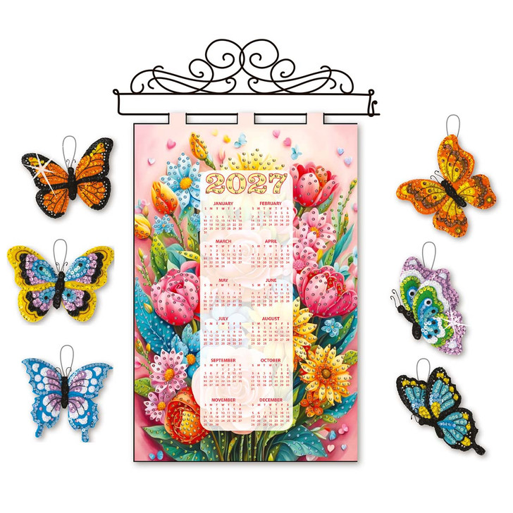 Bucilla Butterfly Garden, Set of 2 Felt & Sequin Kit