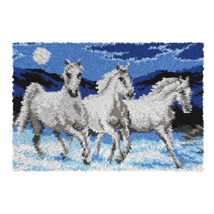 Orchidea Horses Latch Hook Kit