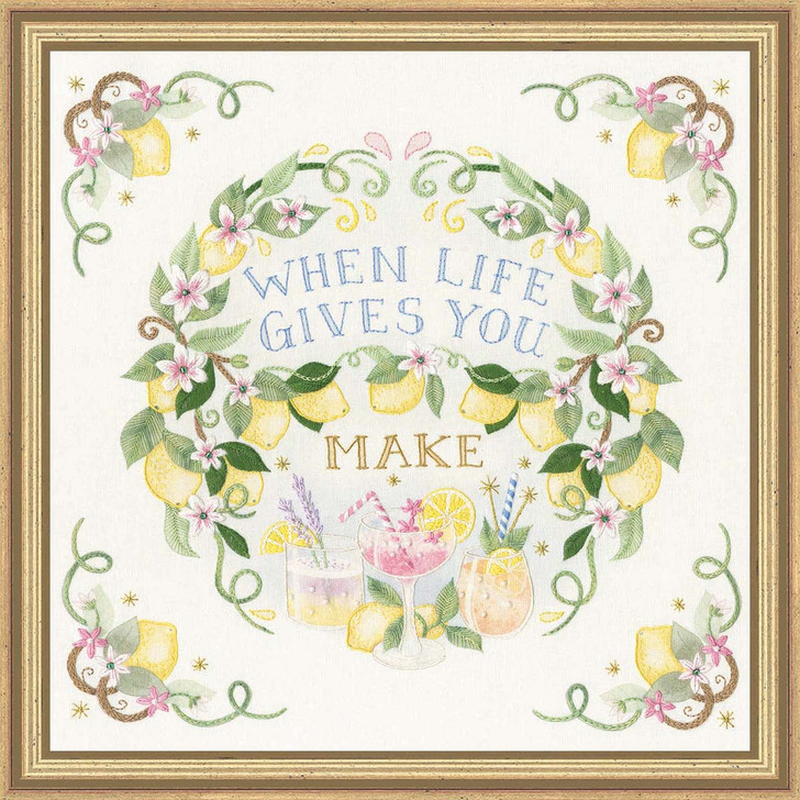 Bothy Threads Splash of Sunshine Kit & Frame Stamped Embroidery