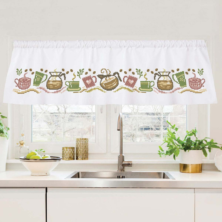 Herrschners Perky Morning Window Valance Thread Kit