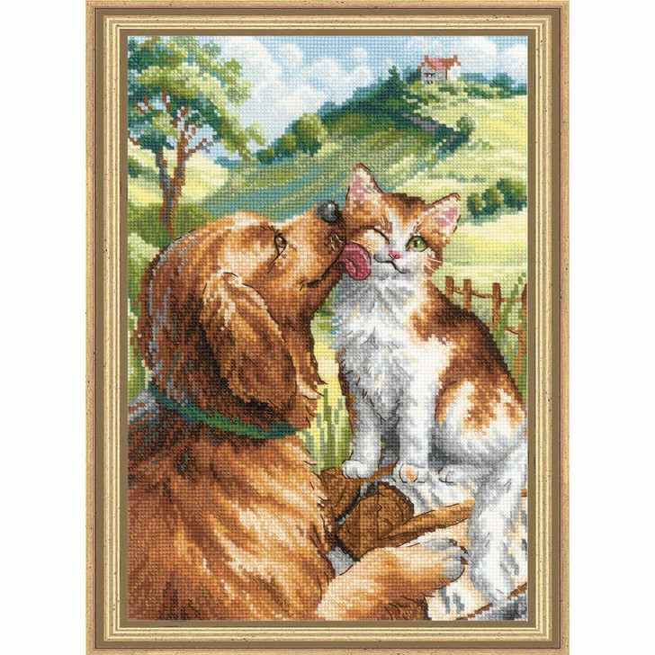 RIOLIS Like Cat & Dog Counted Cross-Stitch Kit
