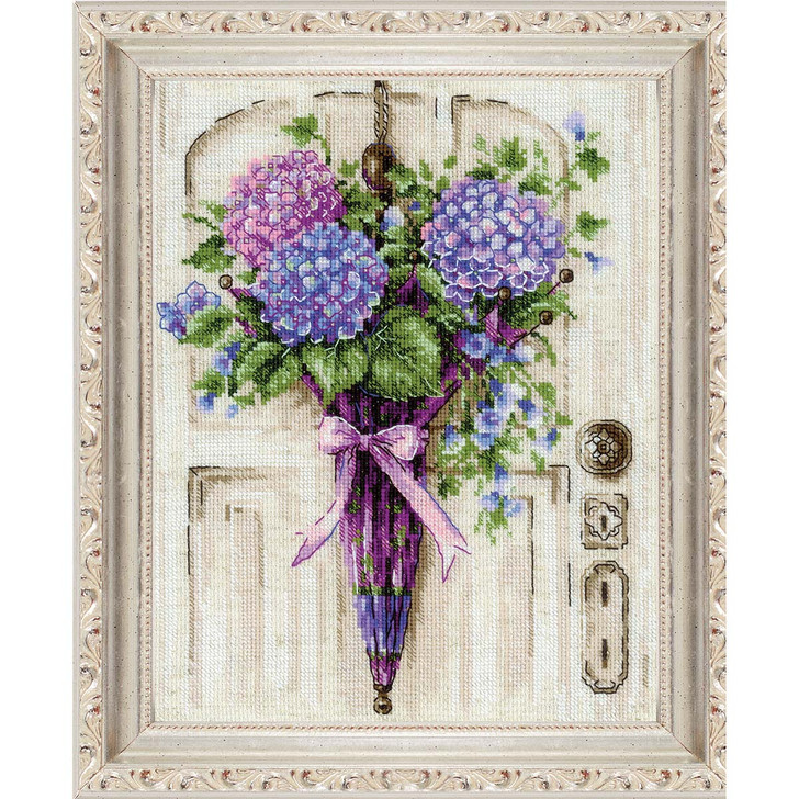 RIOLIS Umbrella Wreath Counted Cross-Stitch Kit