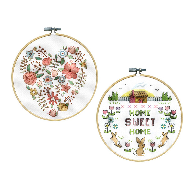 Design Works Welcoming Spring Hoop Set Counted Cross-Stitch Kit