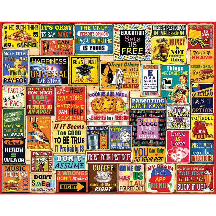 White Mountain Things I Have Learned Jigsaw Puzzle