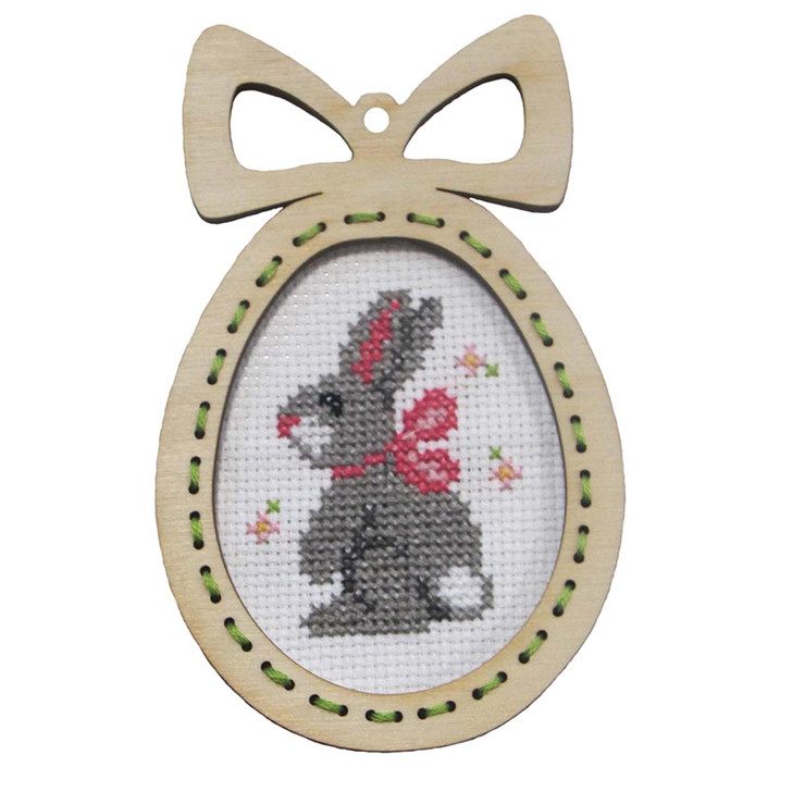 Orchidea Bunny Ornament Counted Cross-Stitch Kit