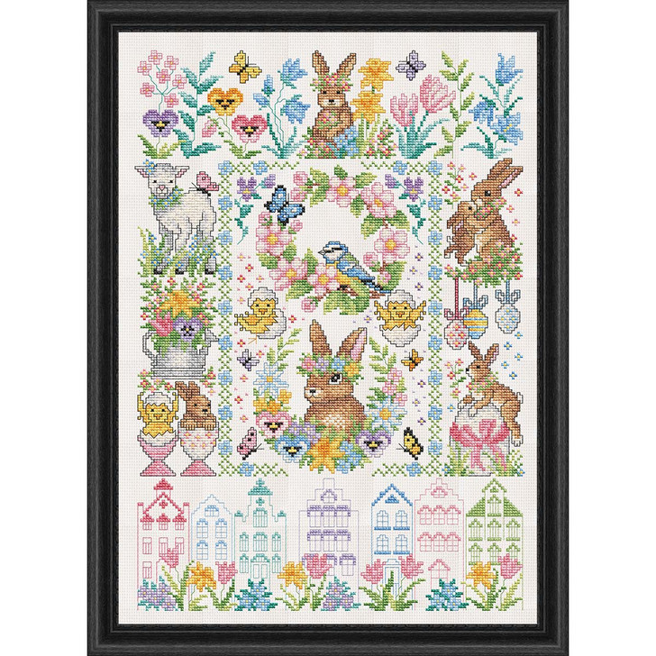 Herrschners Spring Sampler Counted Cross-Stitch Kit
