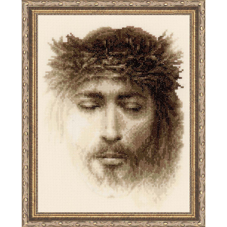 Vervaco Jesus Kit & Frame Counted Cross-Stitch Kit