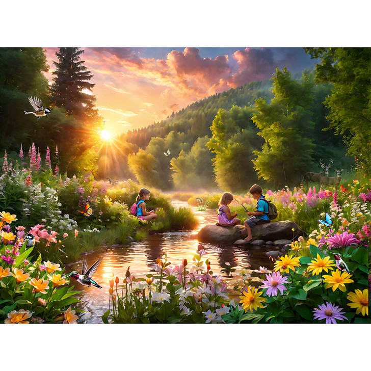 SunsOut Tranquil Stream Jigsaw Puzzle