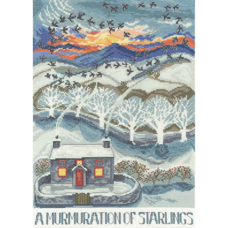 Bothy Threads A Murmuration Of Starlings Counted Cross-Stitch Kit