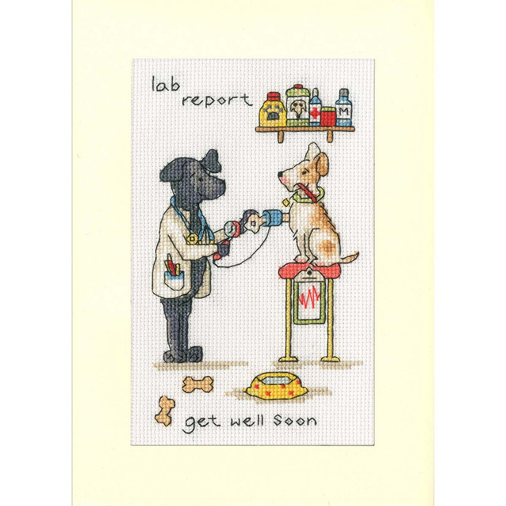 Bothy Threads Lab Report Greeting Card Counted Cross-Stitch Kit