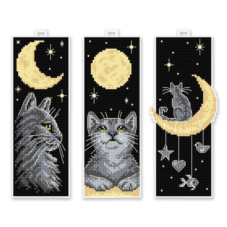 Orchidea Moon Bookmarks Counted Cross-Stitch Kit