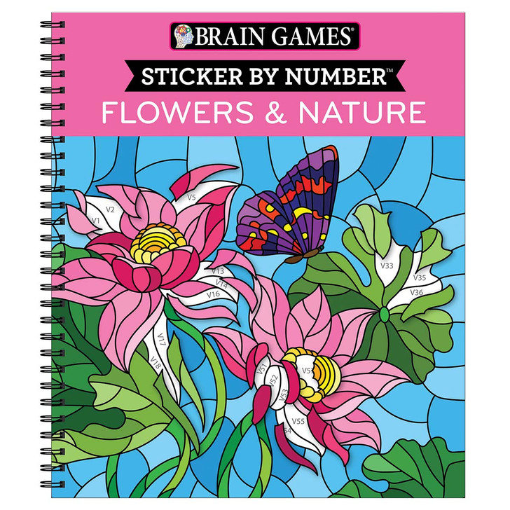 Brain Games Flowers & Nature Sticker by Number