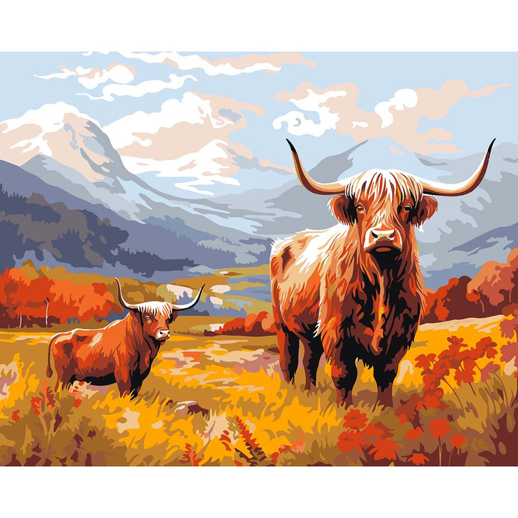 Craftoria Numeral Cattle Paint by Number Kit