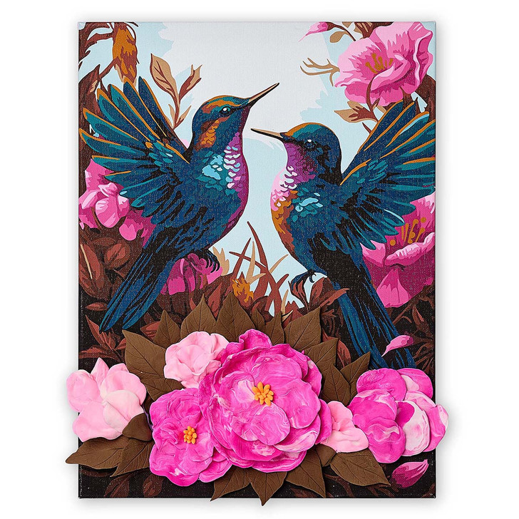 OKTO Hummingbirds in Love Paint by Number Kit