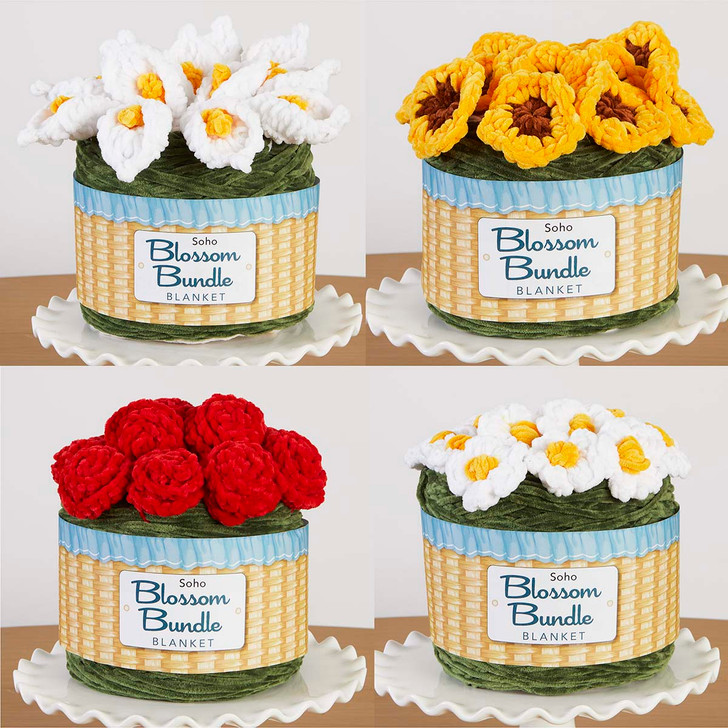 Soho Blossom Bundle Blanket Yarn-Buy all 4!
