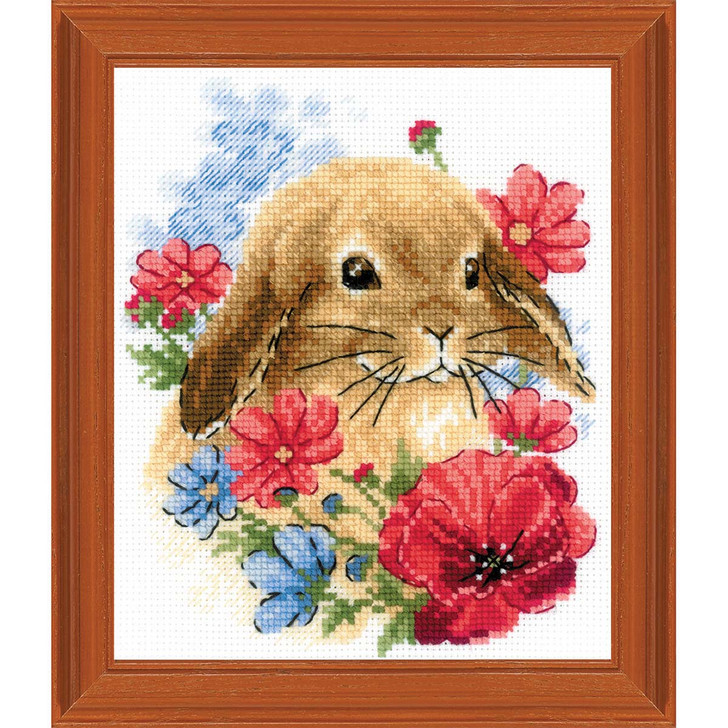 RIOLIS Bunny in Flowers Counted Cross-Stitch Kit