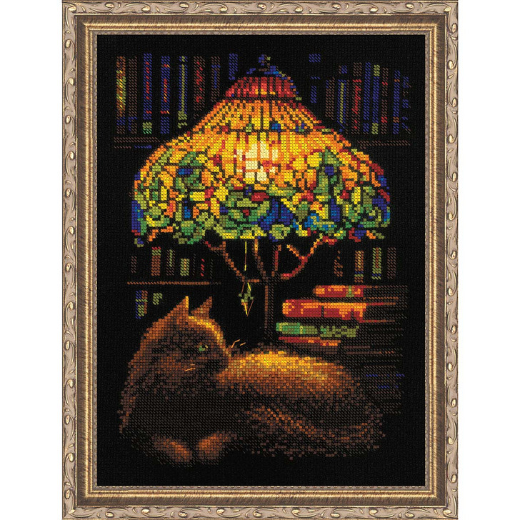RIOLIS Book Evening Kit & Frame Counted Cross-Stitch Kit