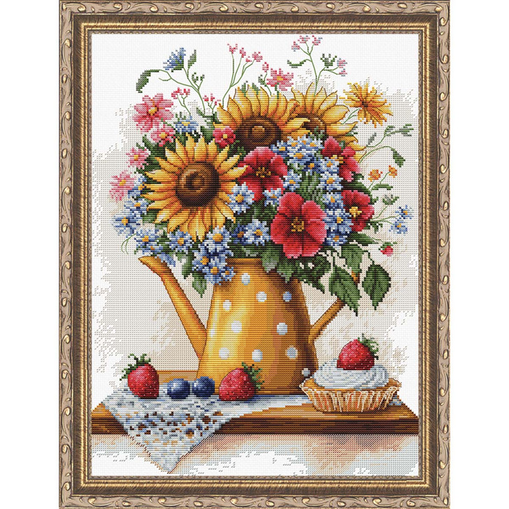 Luca-S The Summer Flowers Counted Cross-Stitch Kit