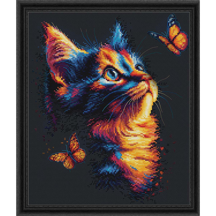 Luca-S The Charm of Butterflies Counted Cross-Stitch Kit