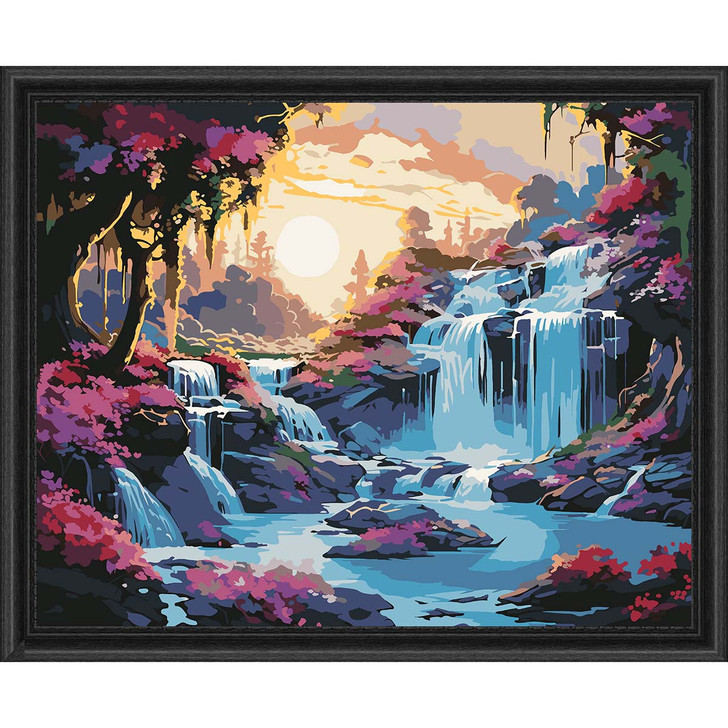 Craftoria Floral Waterfall Paint by Number Kit
