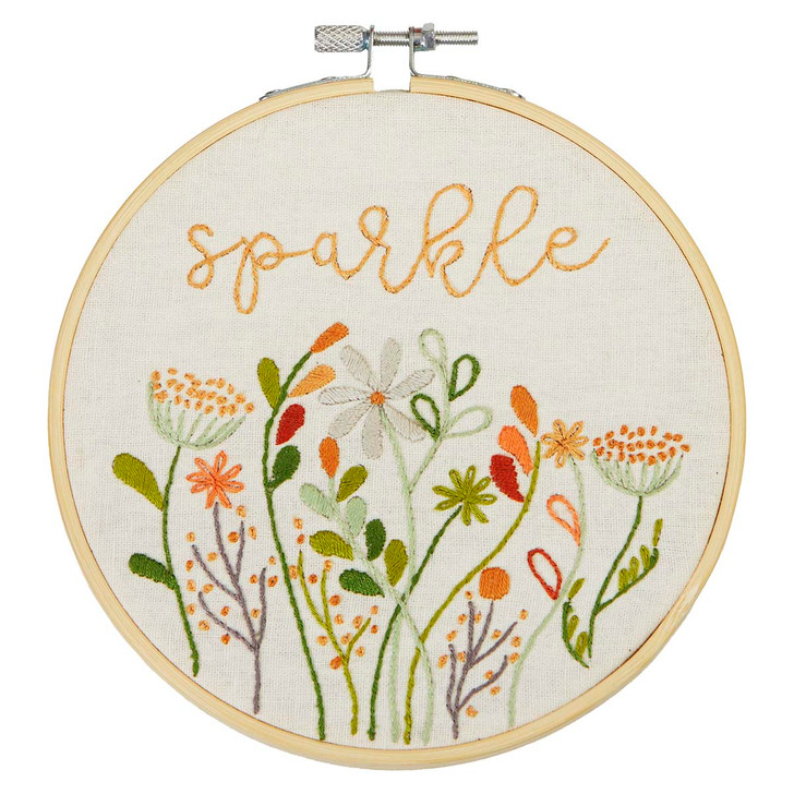 Herrschners Sparkle Hoop Stamped Embroidery
