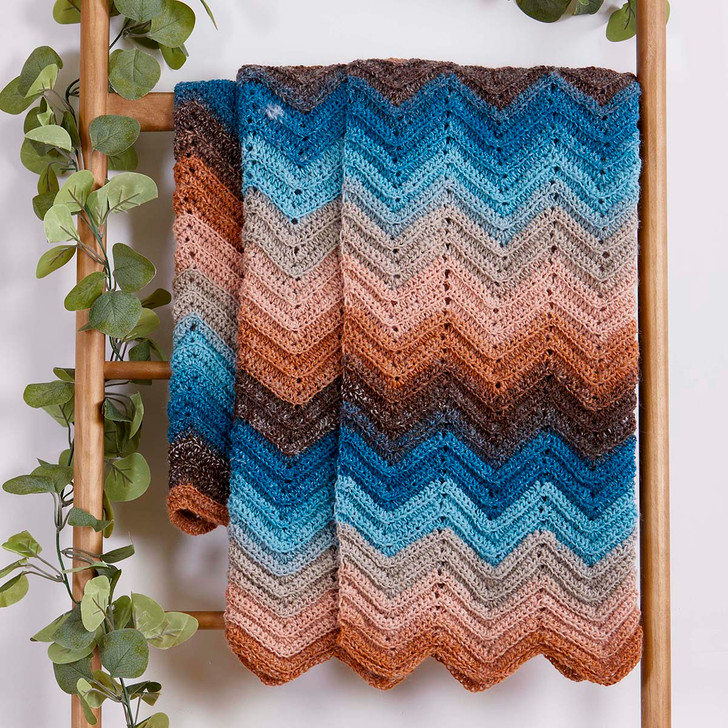 Herrschners Drift Away Ripple Throw Crochet Kit