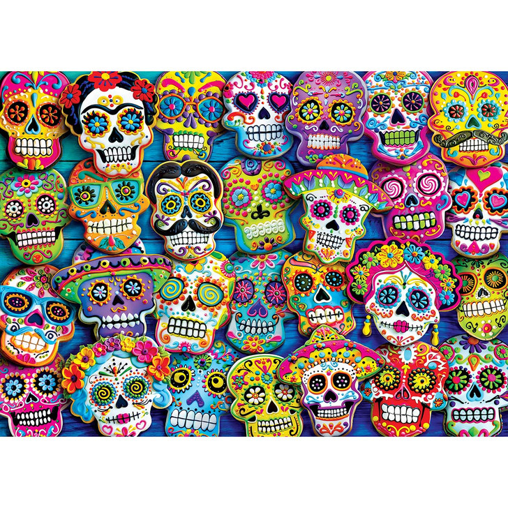 Masterpieces Puzzle Co Glow in the Dark Sugar Skull Cookies Jigsaw Puzzle