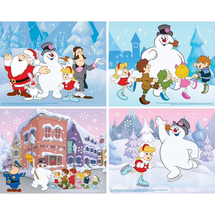 Masterpieces Puzzle Co Frosty the Snowman 4-Pack Jigsaw Puzzle