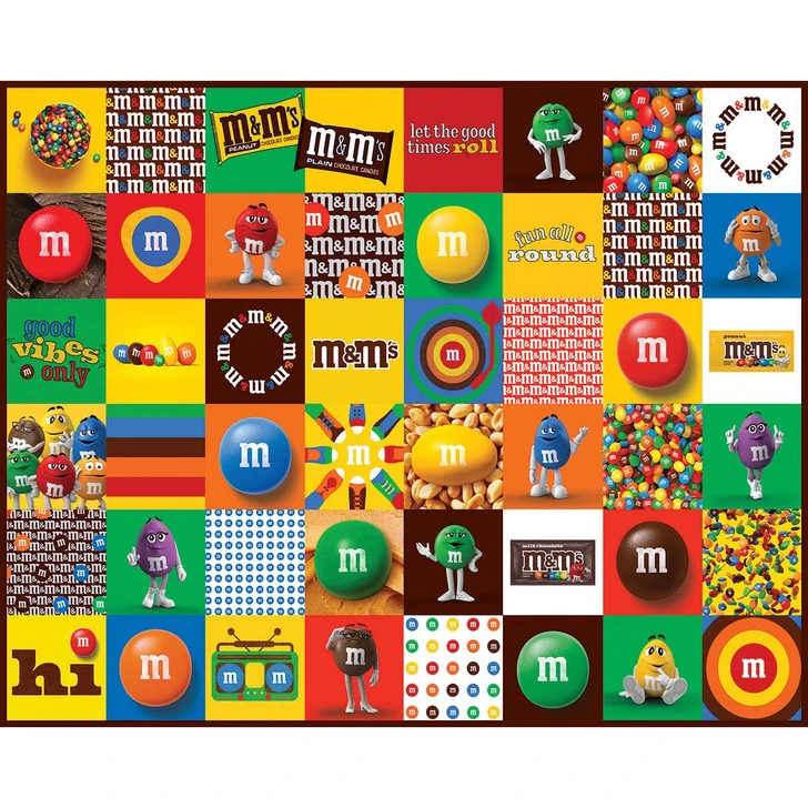 White Mountain M&M's Fun Jigsaw Puzzle