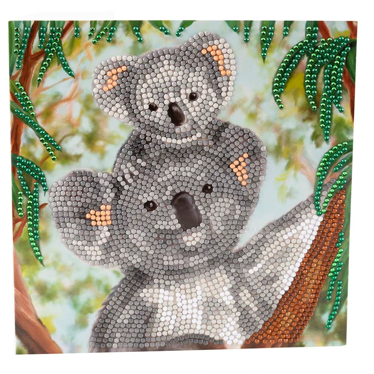 Craft Buddy Koala Cuddles Card Diamond Painting
