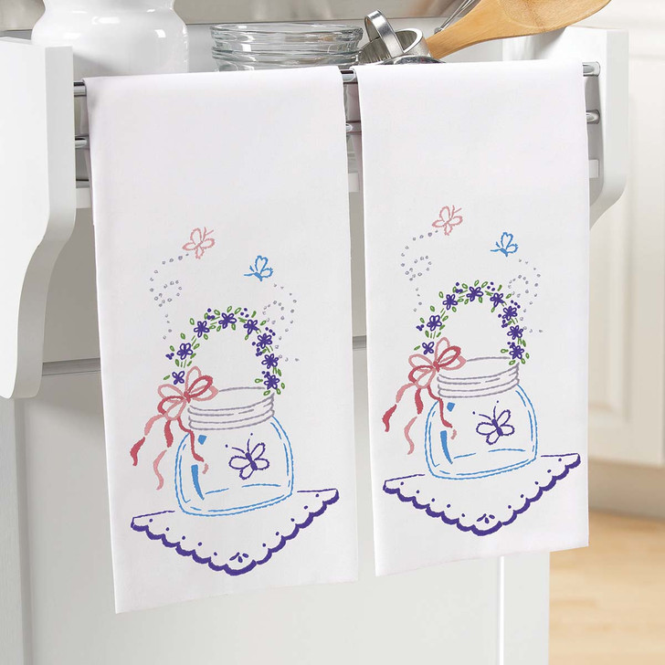 Herrschners Summer Mason Jar Towels Free Download