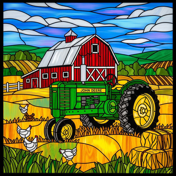 Springbok John Deer Stained Glass Jigsaw Puzzle