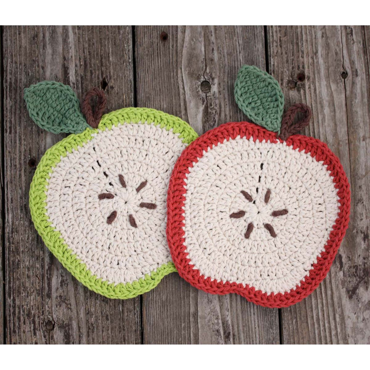 Lily Apple A Day Dishcloths Crochet Kit