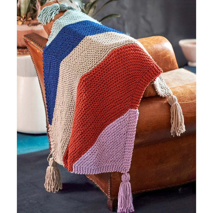 Premier Diagonal Stripes Blanket Knit Kit