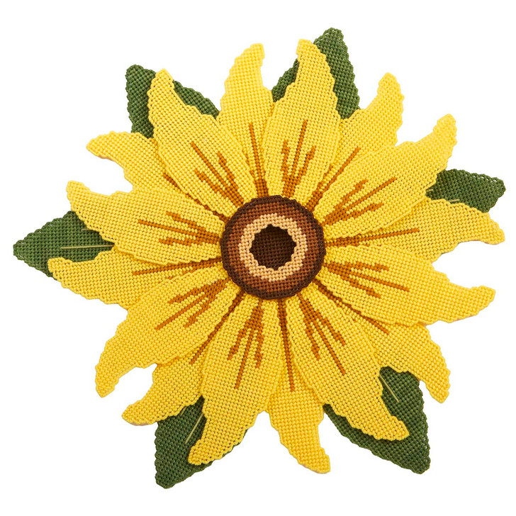 Herrschners Harvest Sunflower Door Hanger Plastic Canvas Kit Plastic Canvas