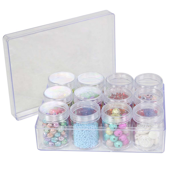 Everything Mary Bead Organizer with Removeable Jars Accessory