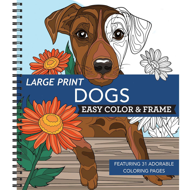 Brain Games Large Print Dogs Coloring Book